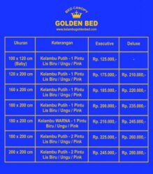 Harga Kelambu Golden Bed 2015